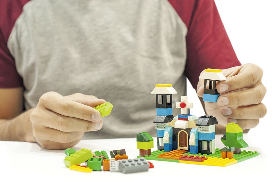 lego, mount, play, pecinha, construction, church, community HD wallpaper
