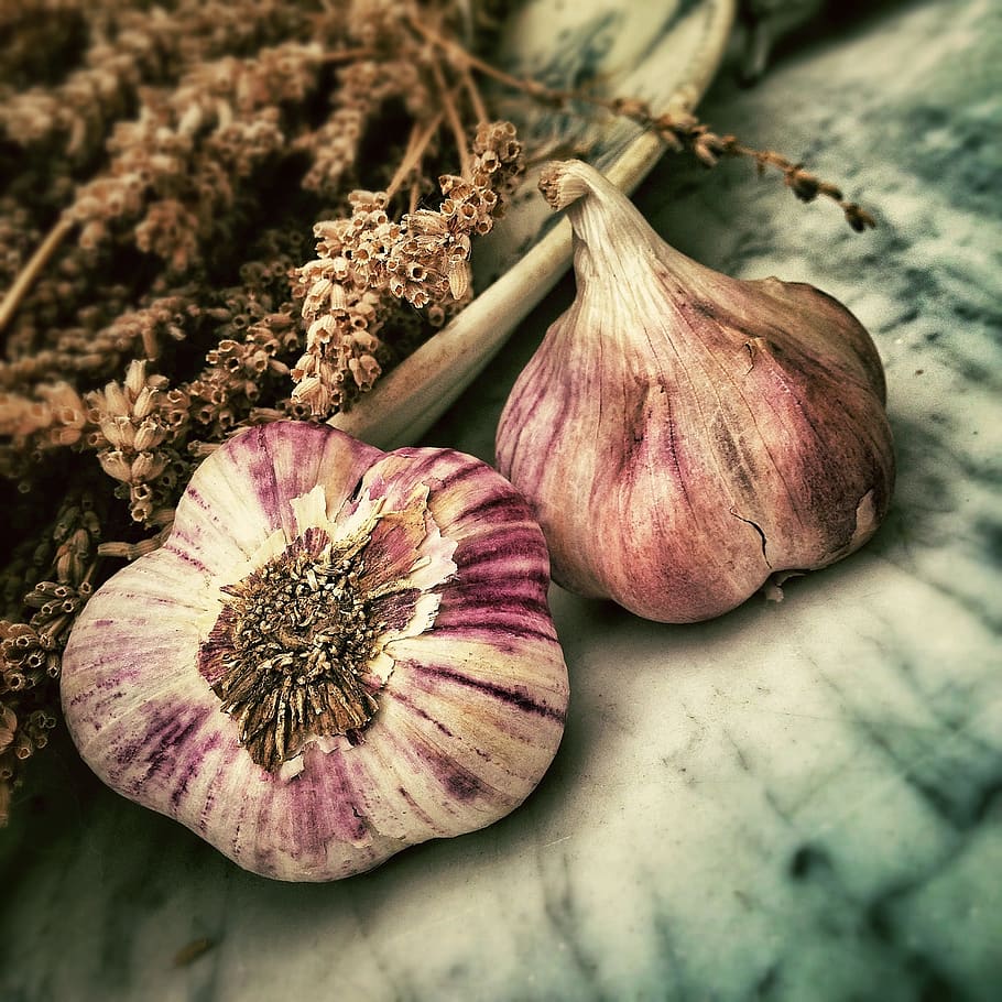garlic, spice, ingredient, aromatic, smell, mediterranean, food HD wallpaper