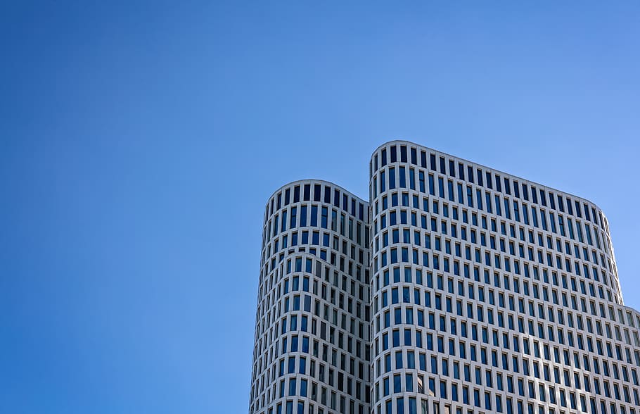 berlin, germany, building, window, glass, patttern, light, sunset HD wallpaper