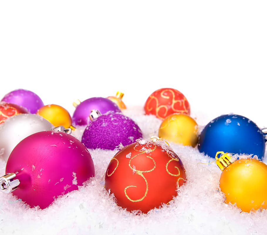 background, ball, bauble, balls, baubles, christmas, close-up HD wallpaper
