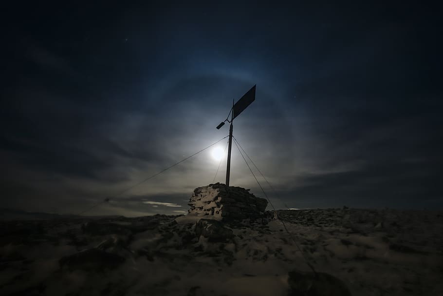 dark, evening, sky, mysterious, night, the moon, creepy, atmosphere HD wallpaper