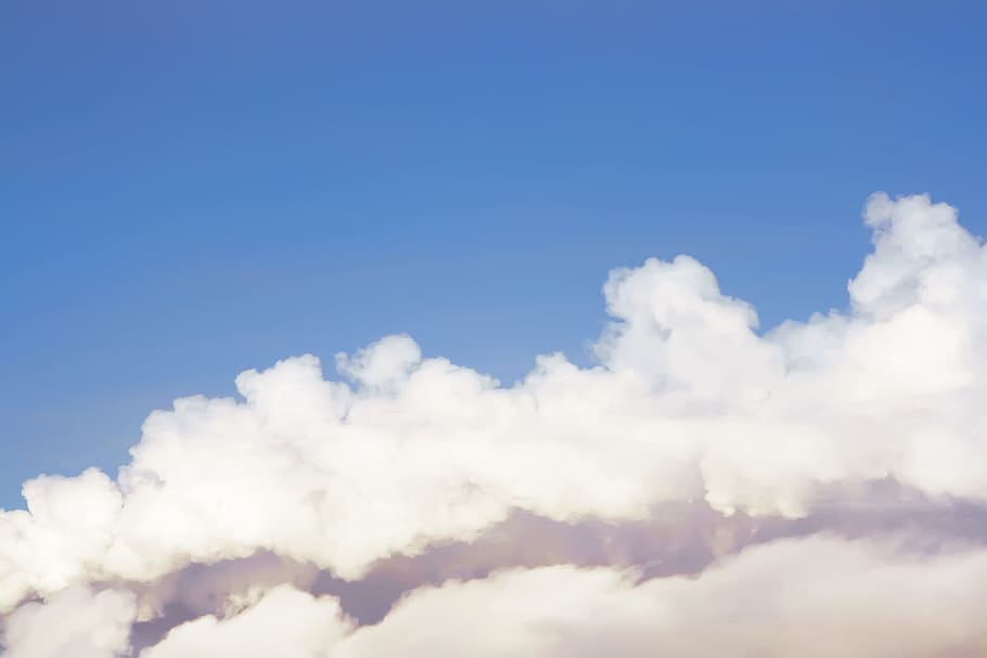 con2011, sky, scene, cloud - sky, cloudscape, white color, blue HD wallpaper