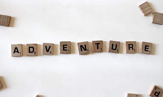 Adventure scrabble assembled, text, word, number, symbol, alphabet HD wallpaper