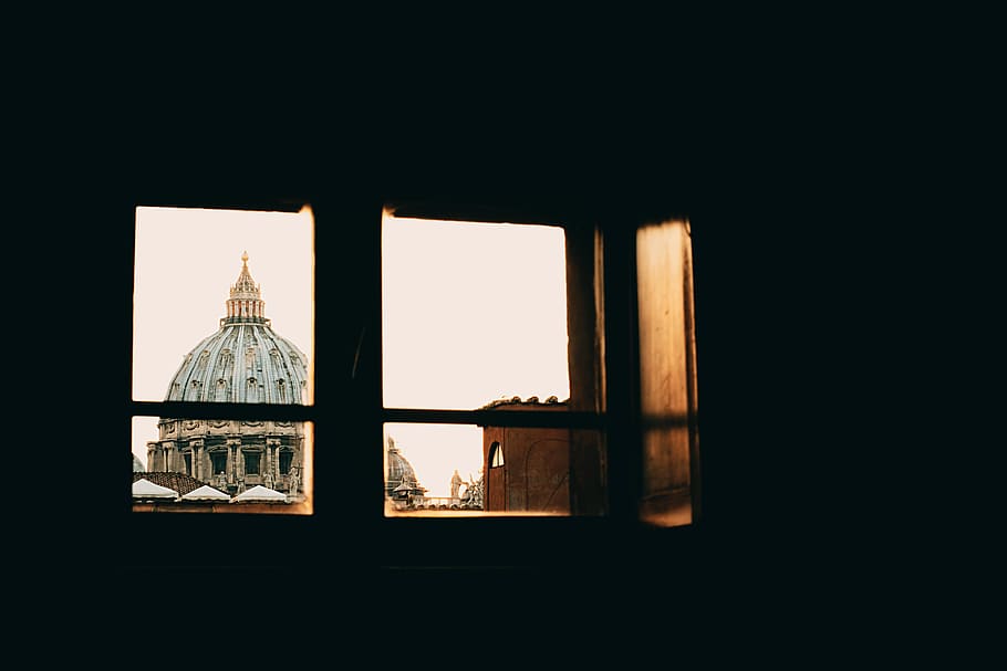 dark, room, outside, view, church, architecture, landmark, structure HD wallpaper