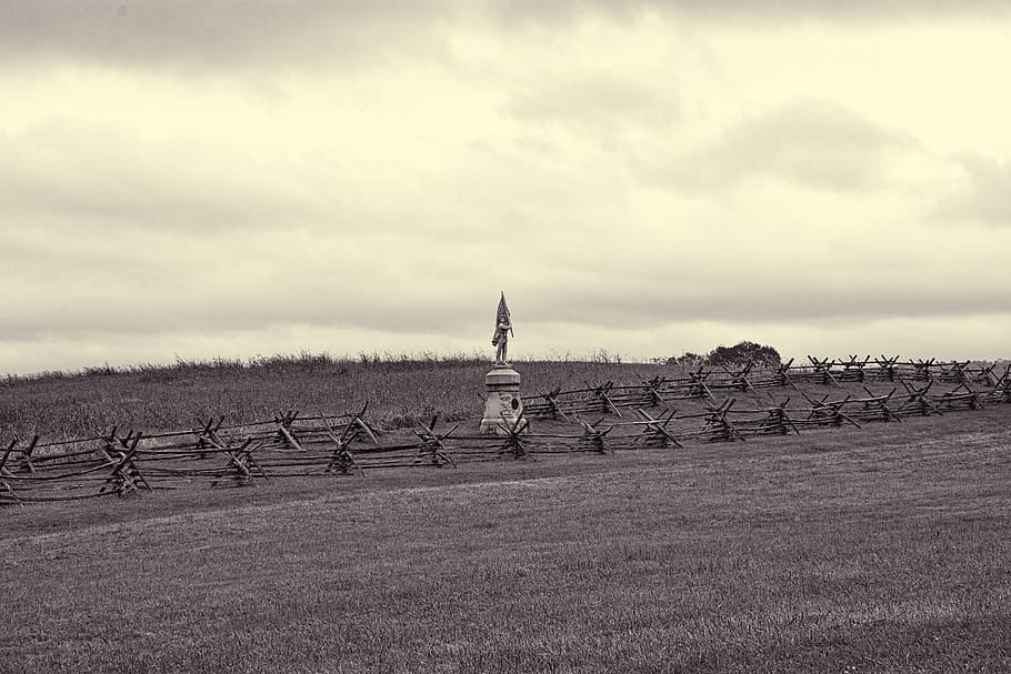 gettysburg, park, historic, battlefield, landscape, union, pennsylvania, HD wallpaper