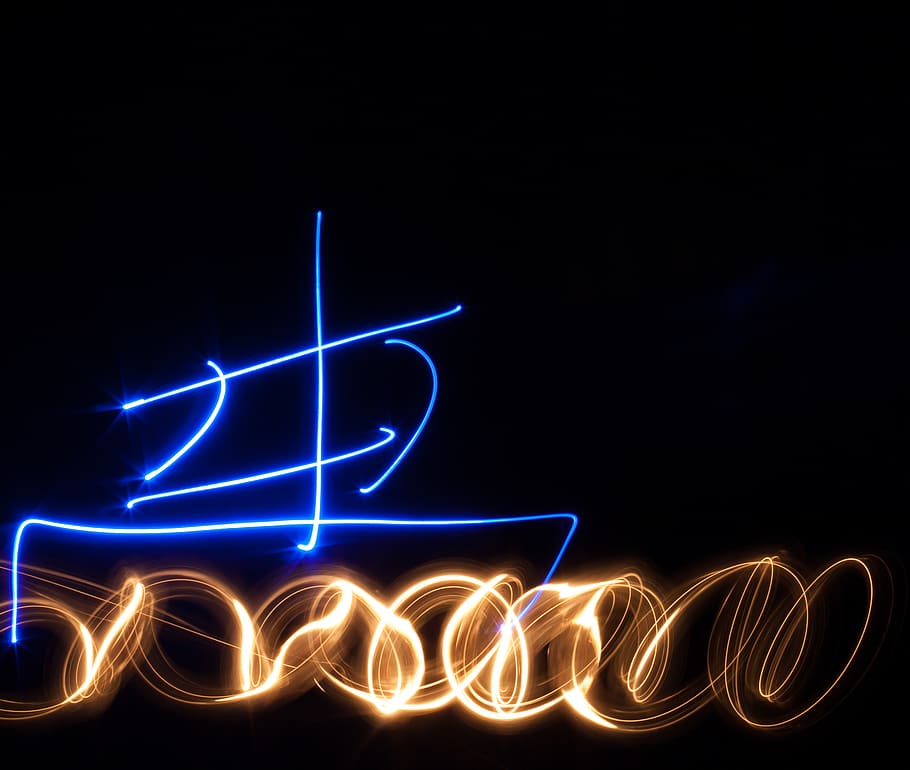 ship, boat, sea, light, light painting, fun, funny, storm, stormy waters HD wallpaper