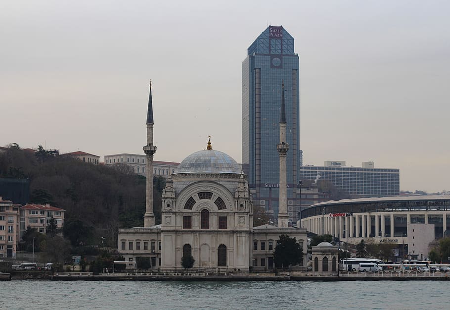 building, dome, architecture, mosque, clock tower, spire, steeple HD wallpaper