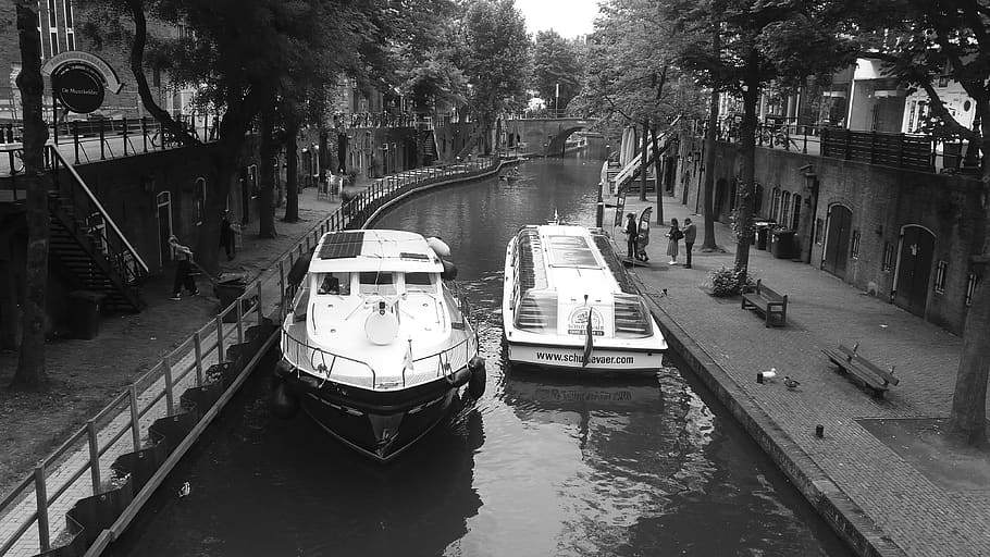 netherlands, utrecht, nautical vessel, transportation, water HD wallpaper