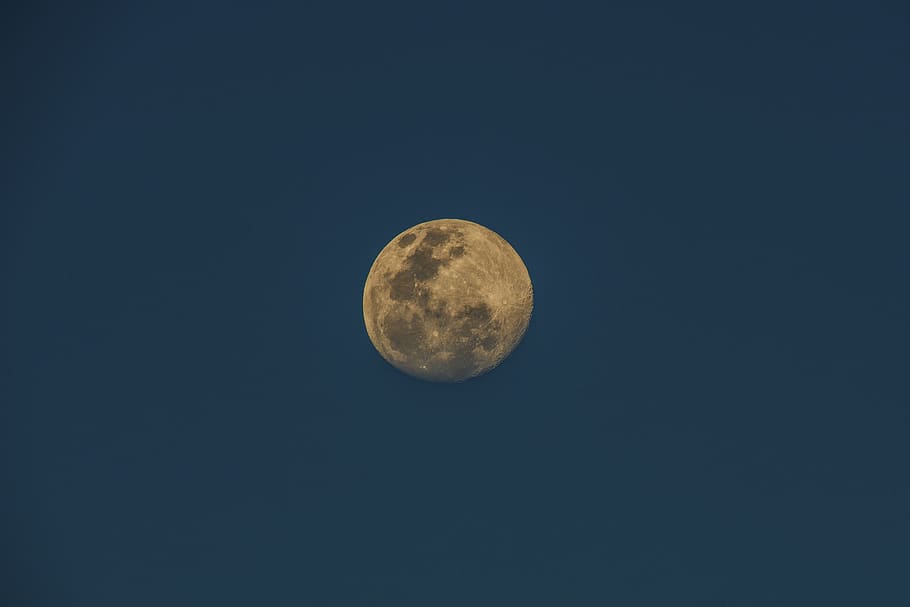 nature, landscape, moon, dark, night, astronomy, space, sky HD wallpaper