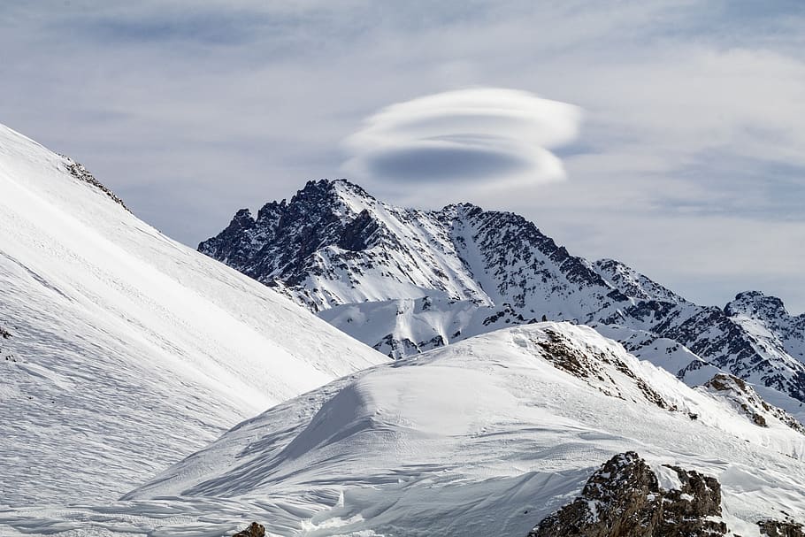 mountain alps, cold temperature, winter, snow, beauty in nature HD wallpaper