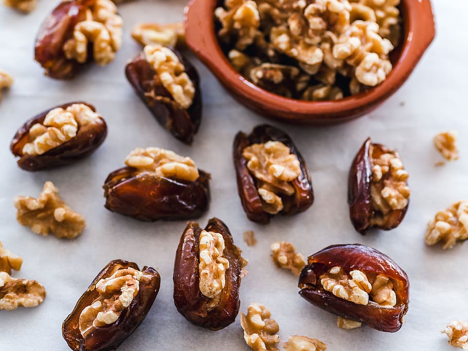 pecan nuts, walnut, vegetable, seed, produce, plant, grain, food HD wallpaper