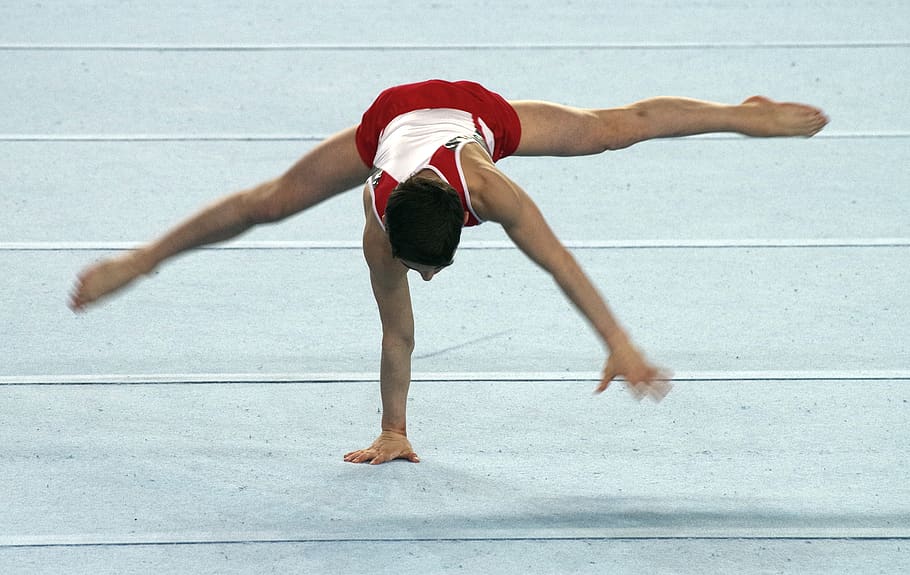 gymnastics, acrobatics, force, endurance, sport, athlete, turnkunst HD wallpaper