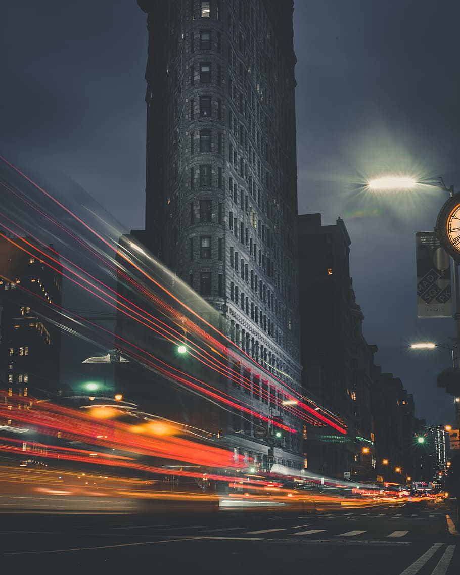 Time Lapse Photography of Road, architecture, blur, bridge, buildings HD wallpaper