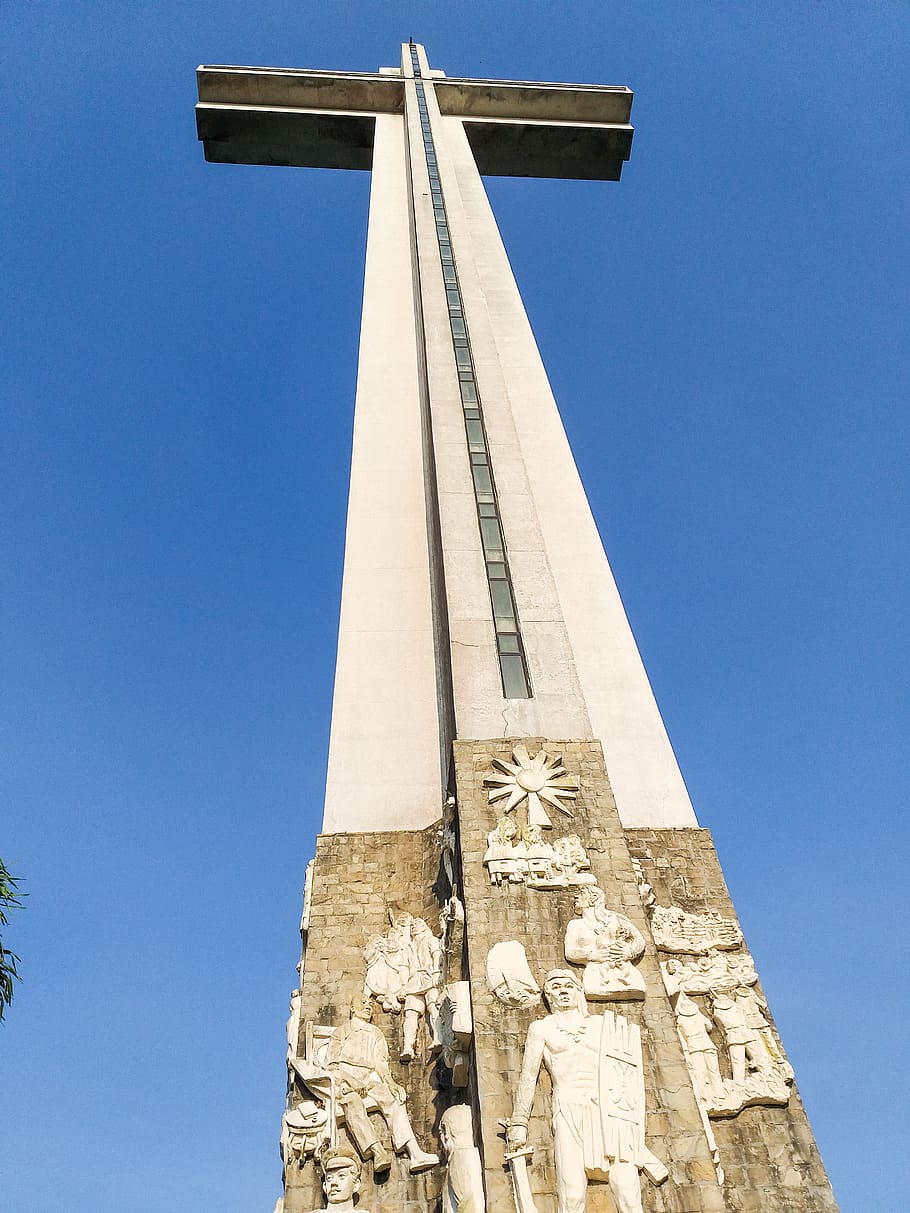 monument, symbol, cross, building, architecture, pillar, column HD wallpaper