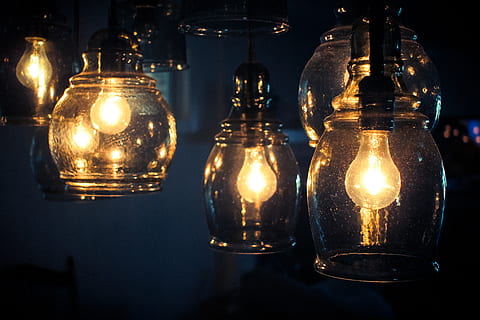 light, bulb, lightbulb, rustic, glass, vintage, chandelier HD wallpaper