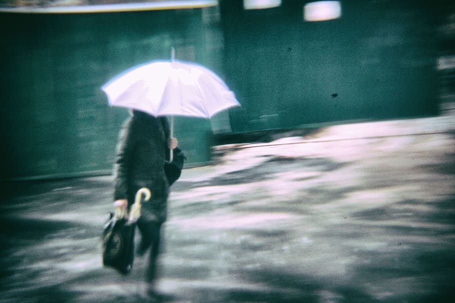 ukraine, kiev, hide, weather, walk, umbrella, blurred motion HD wallpaper