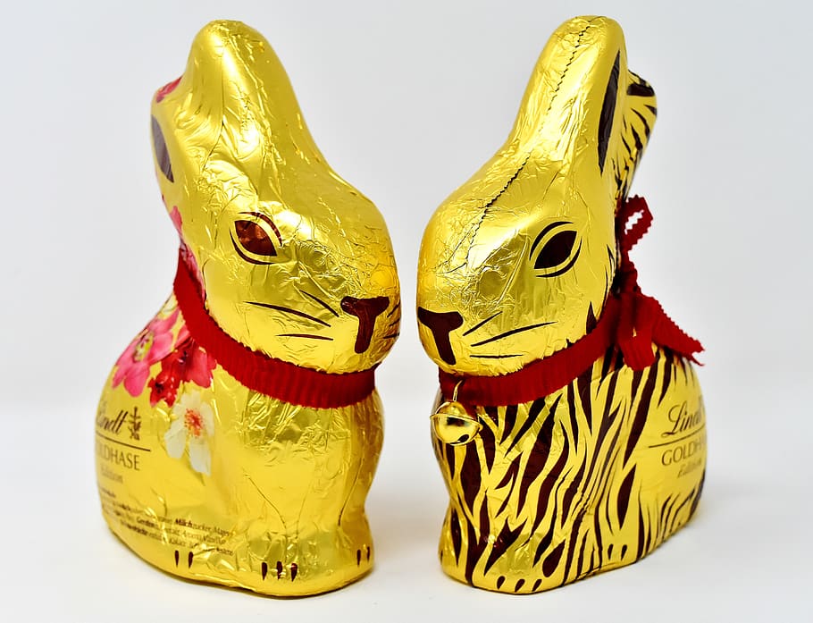 easter bunny, chocolate, delicious, lindt, sweetness, bell HD wallpaper