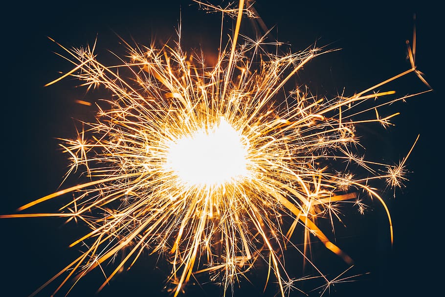 fireworks, new, background, year, night, festival, explosion HD wallpaper