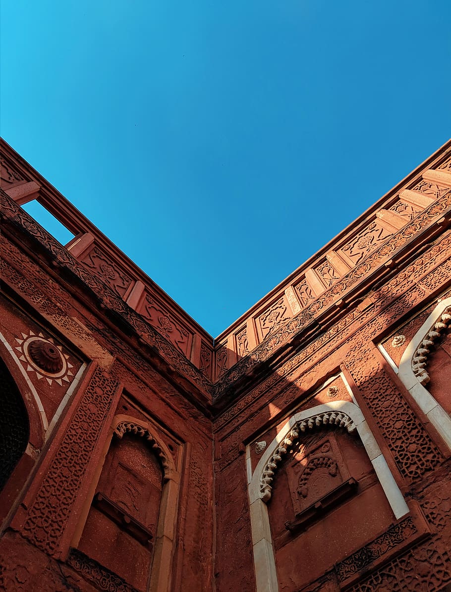 brick, building, architecture, tower, window, office building HD wallpaper