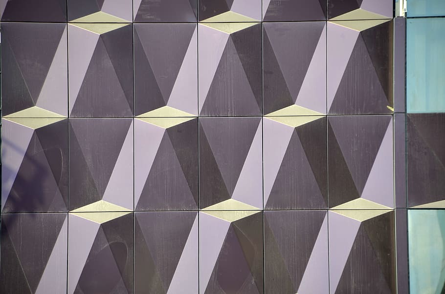 malta, pattern, 3d, trompe l'oeil, triangle shape, design, indoors HD wallpaper