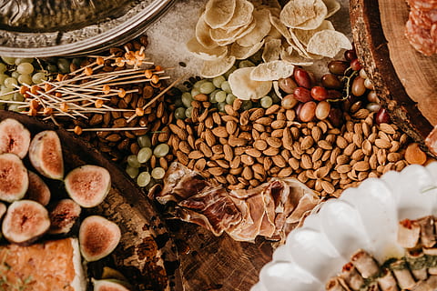 brown seeds on sack, plant, food, cream, ice cream, dessert, creme HD wallpaper