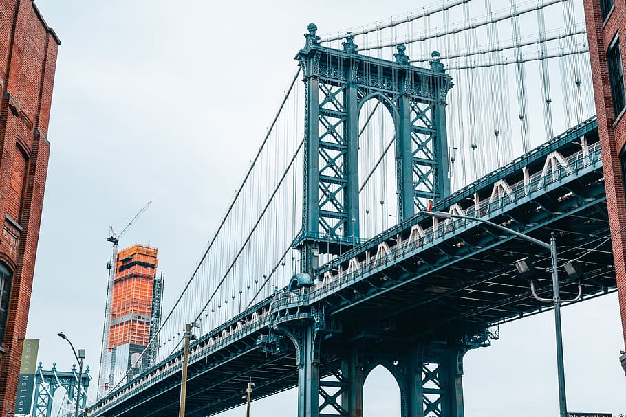 Urban Bridge From Below Photo, Urban Life, City, USA, New York City, HD wallpaper