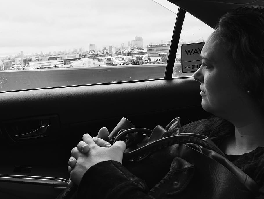 travel, nyc, real people, one person, window, vehicle interior HD wallpaper