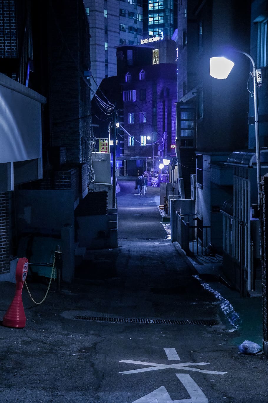 turned-on post lamp, architecture, night, illuminated, built structure HD wallpaper