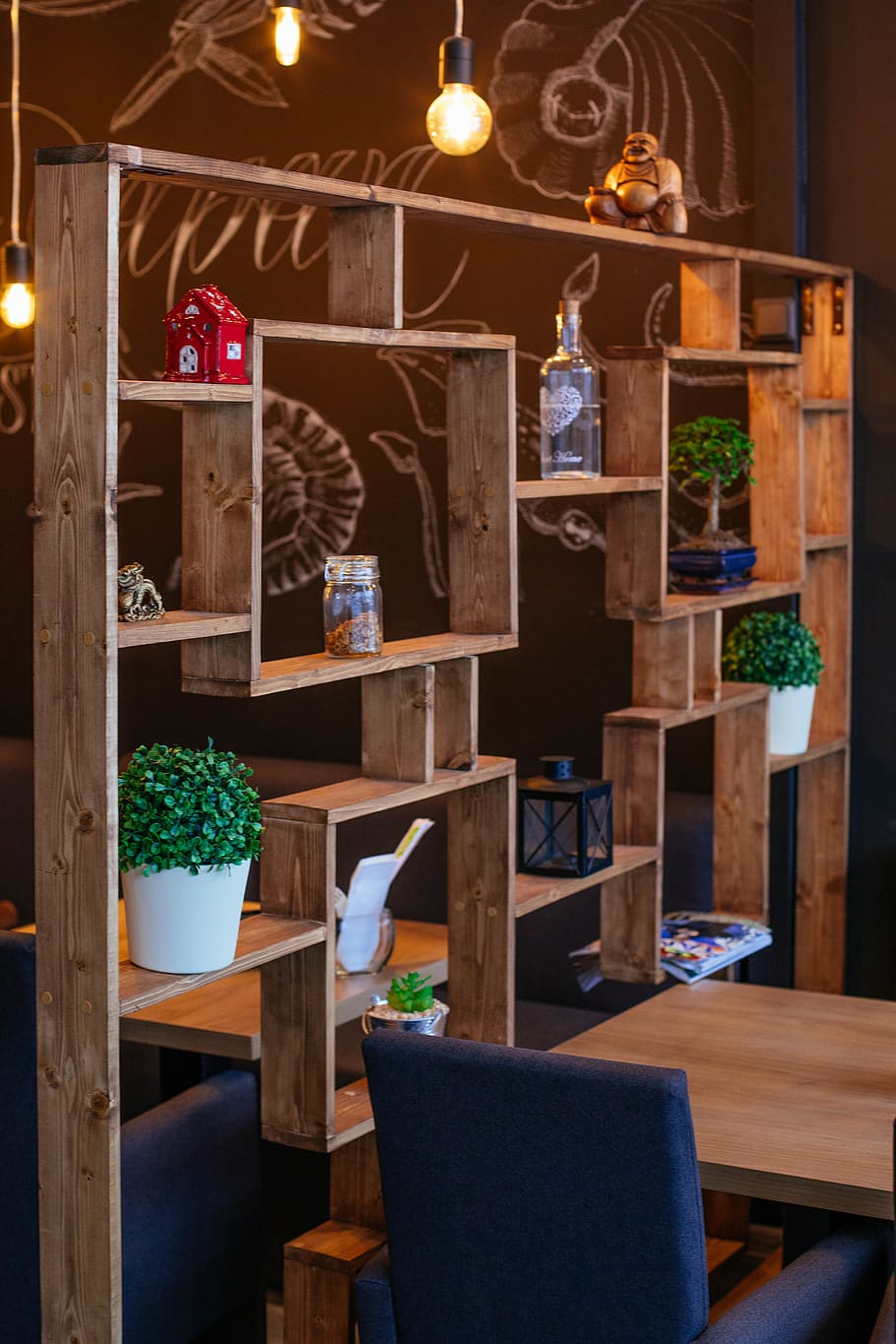 Photo of Wooden Rack, architectural design, chair, decor, furnitures HD wallpaper