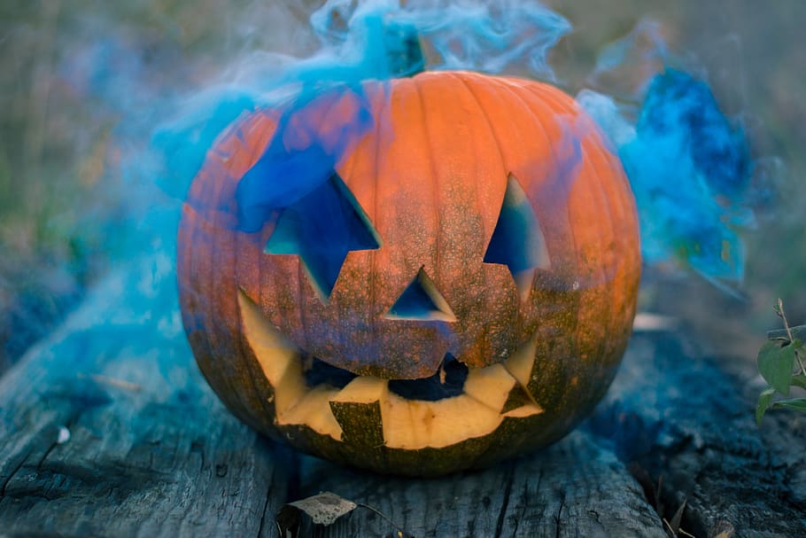 orange Jack O' Lantern, sphere, pumpkin, united states, topeka HD wallpaper