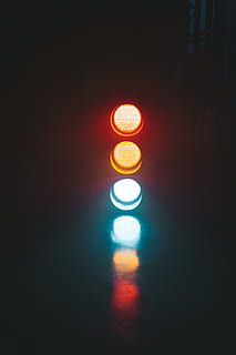light, traffic light, street, stop light, red, dark, street lights HD wallpaper