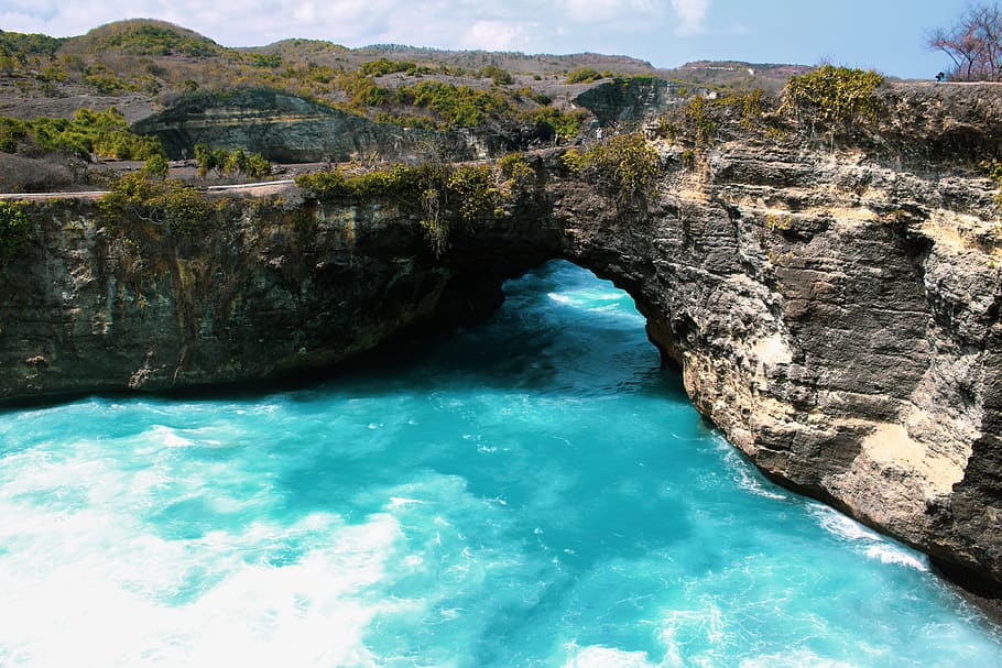 indonesia, bali, sea, island, sky, ocean, blue, water, scenics - nature, HD wallpaper