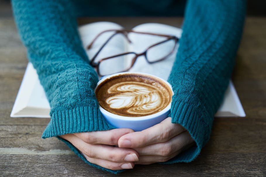 Person Holding Coffee-filled Mug, beverage, caffeine, cappuccino HD wallpaper