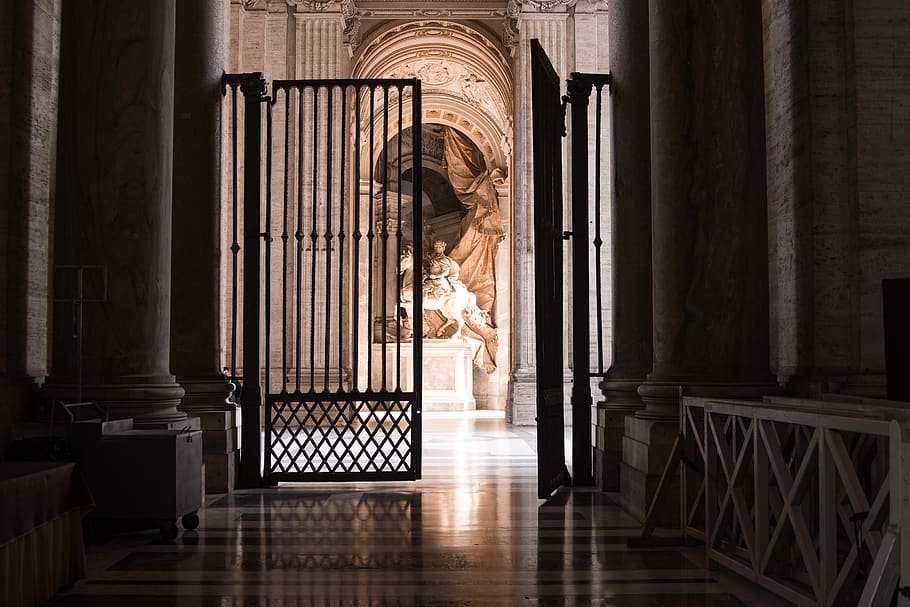rome, lighting, sculpture, architecture, building, built structure HD wallpaper