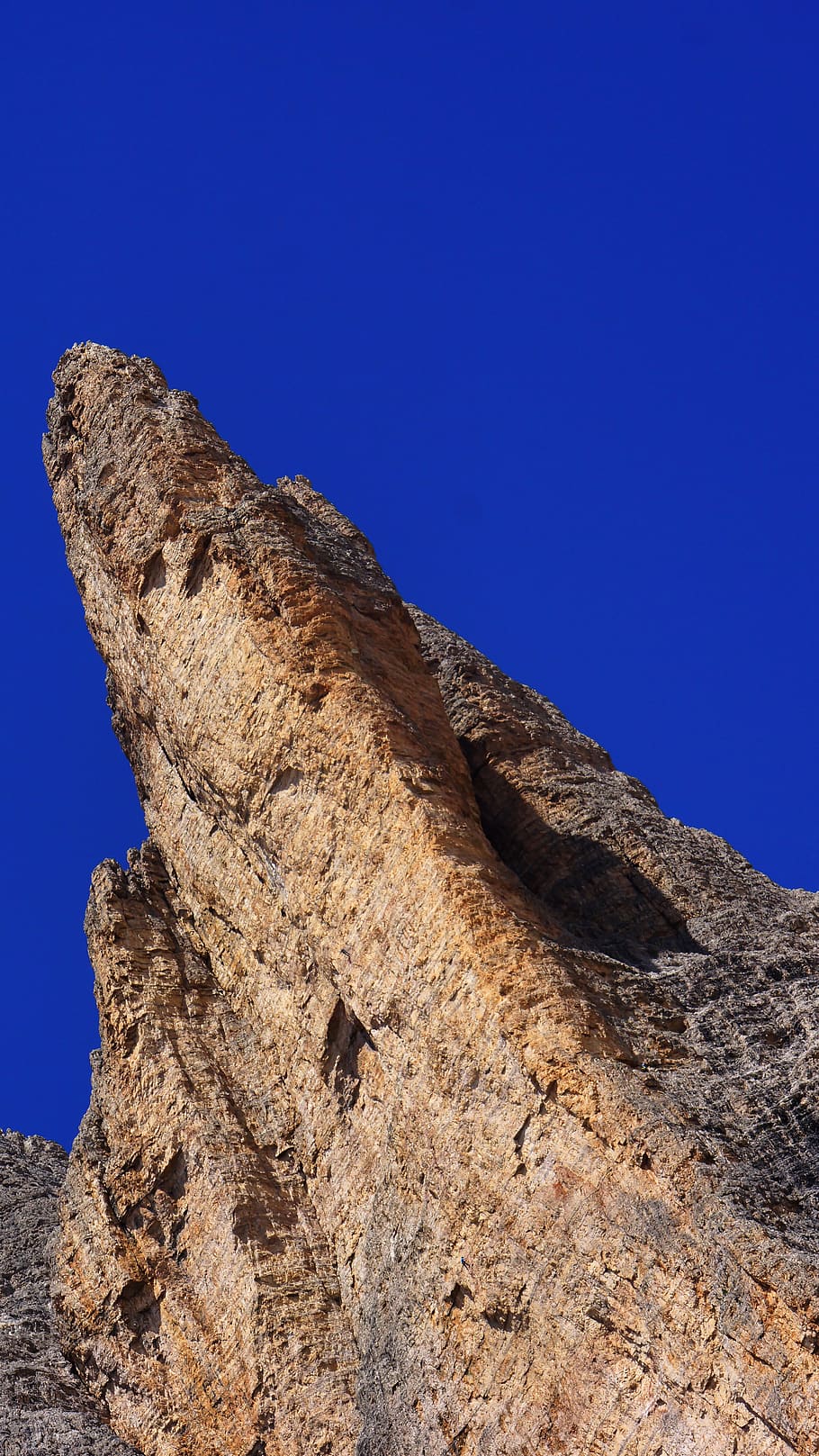 italy, tre cime di lavaredo, rock, rock - object, blue, solid, HD wallpaper
