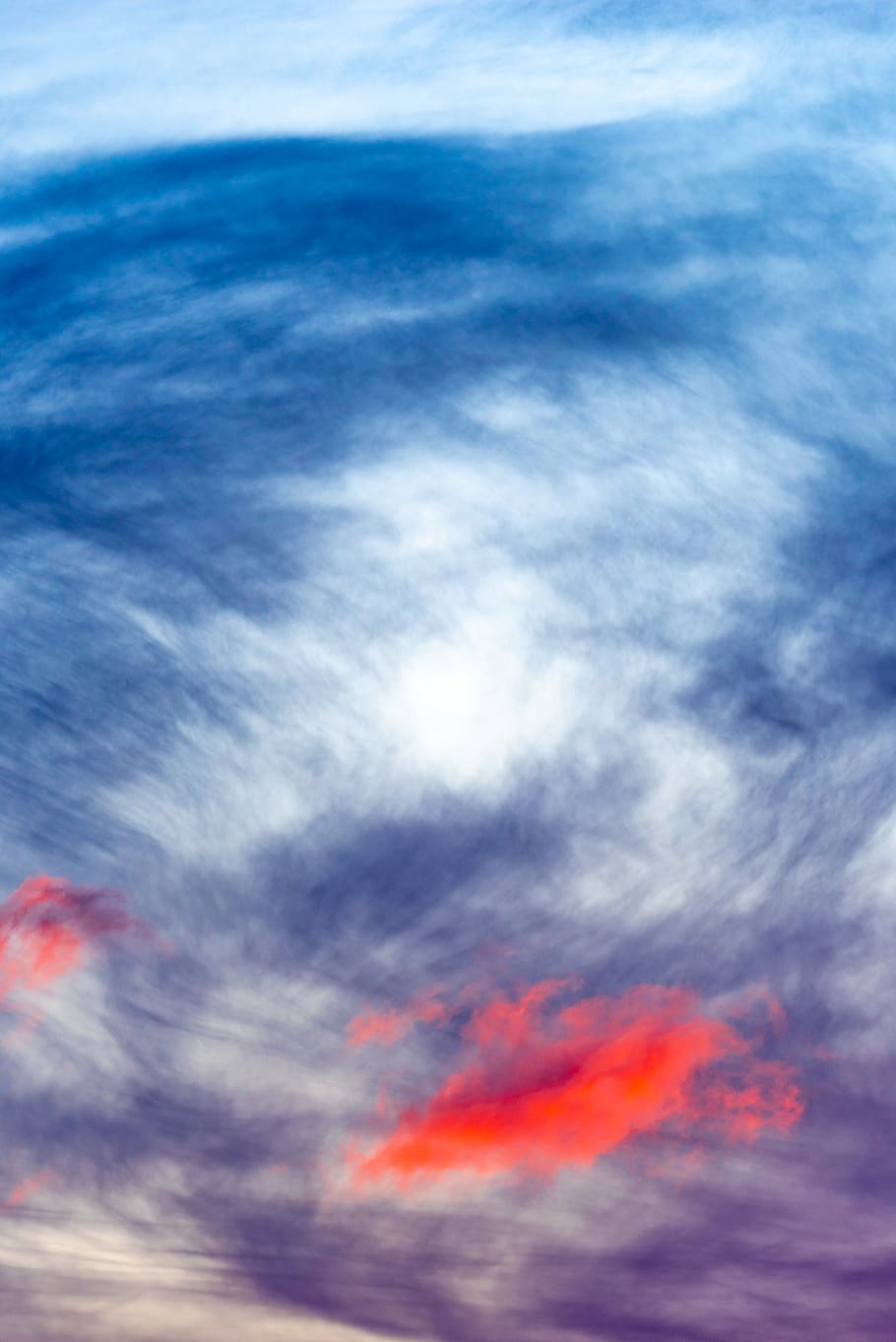 white and blue clouds, sky, cloud - sky, beauty in nature, no people HD wallpaper