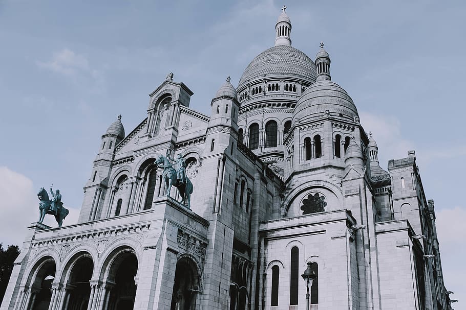 gray dome building, building exterior, built structure, sky, religion HD wallpaper
