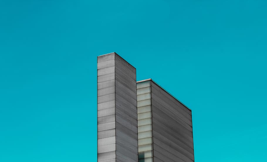 architecture, city, blue, stone, concrete, abstract, built structure HD wallpaper