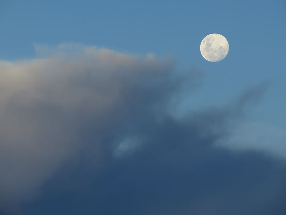 brazil, incra 9, clouds, white, full moon, beauty, blue, sacred HD wallpaper