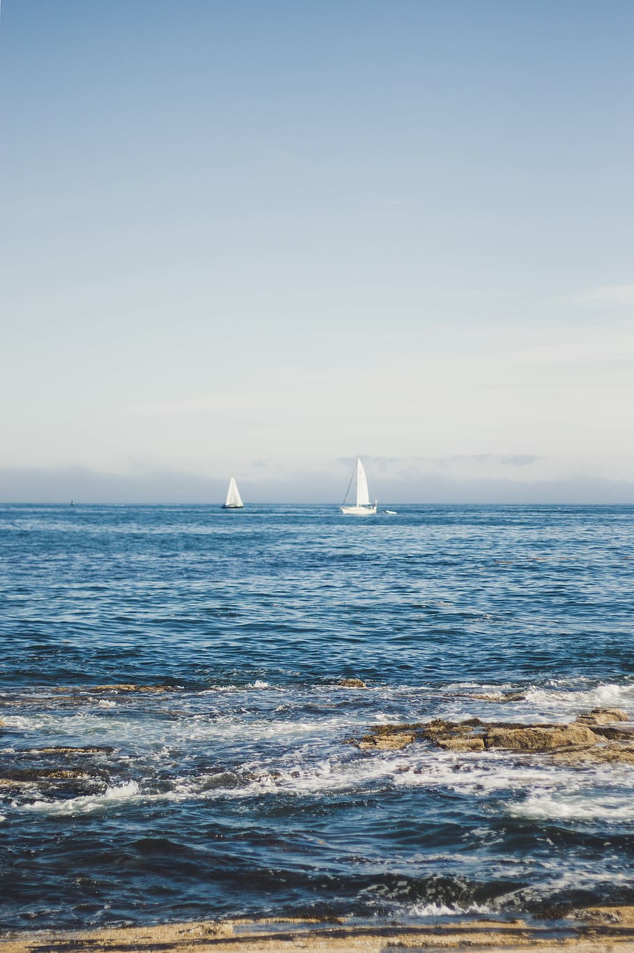water, sea, sky, waterfront, horizon over water, beauty in nature HD wallpaper