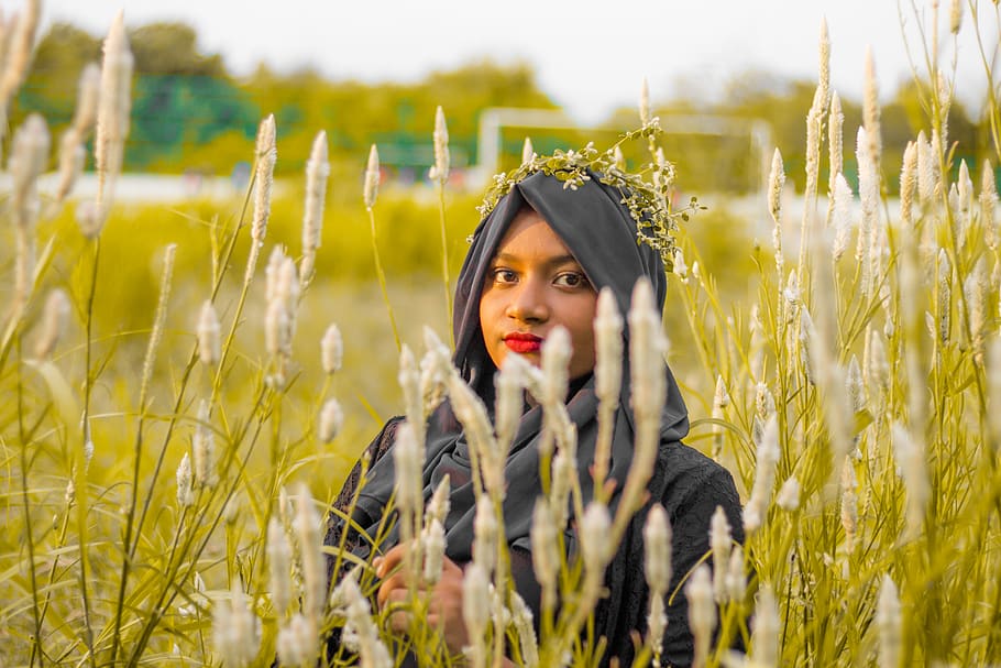 maldives, funadhoo, young adult, one person, plant, field, portrait HD wallpaper