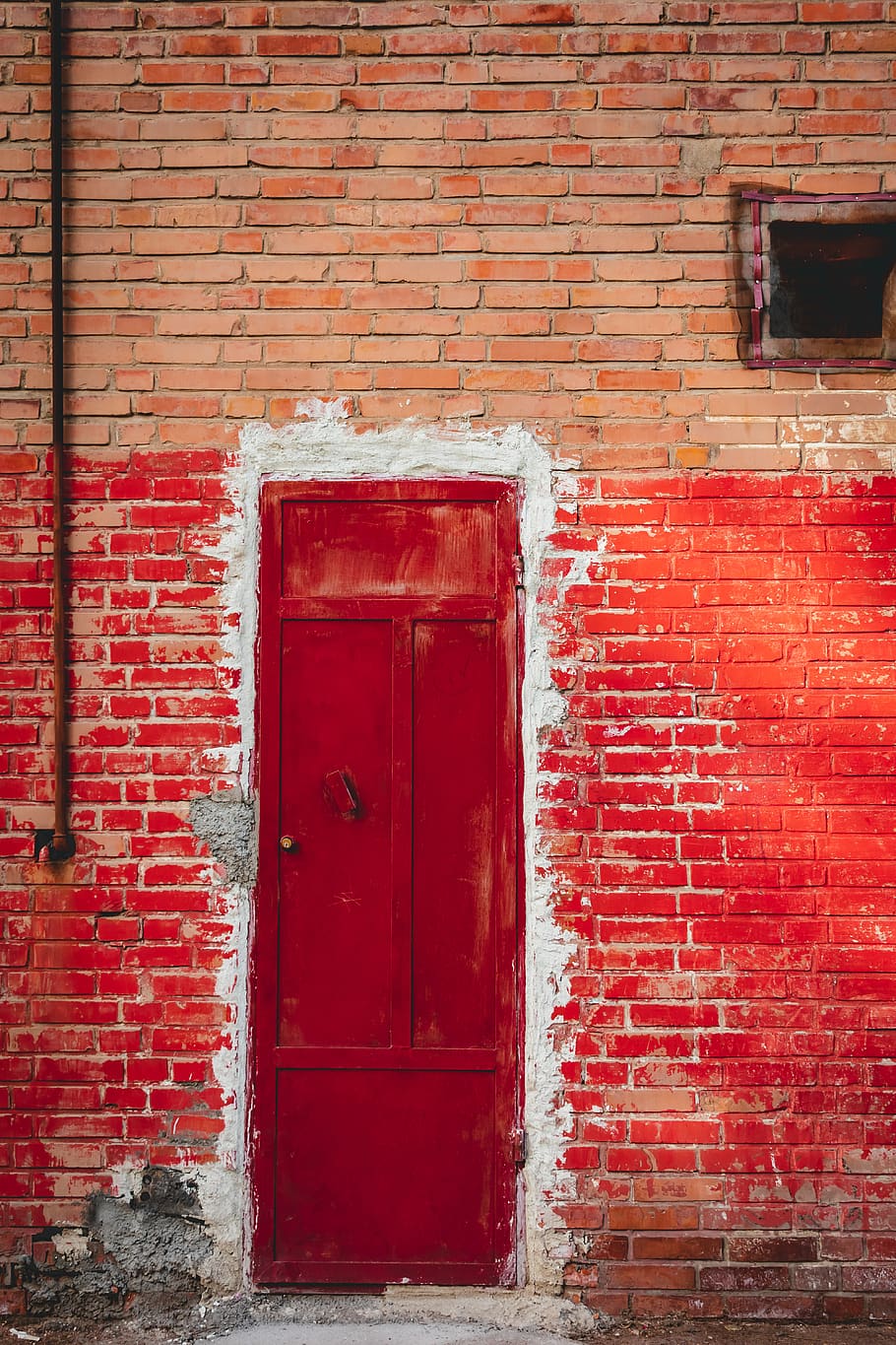 brown concrete building during daytime, brick, door, wall, iran HD wallpaper