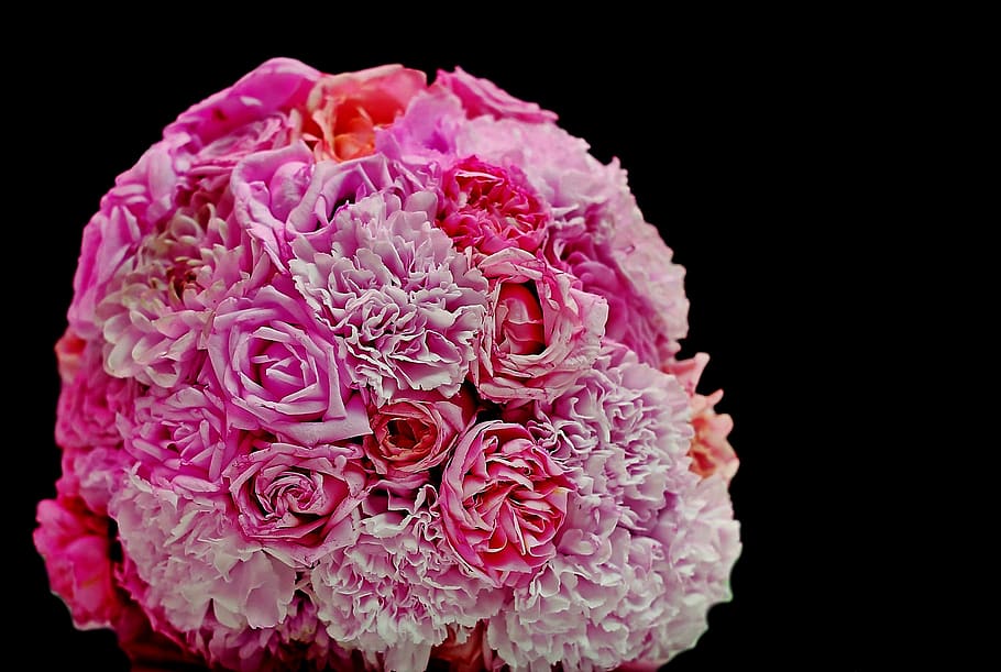 Pink White and Purple Flower Boquet, bloom, blossom, bouquet HD wallpaper