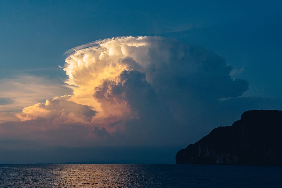 clouds in shallow focus lens, weather, nature, outdoors, sky HD wallpaper