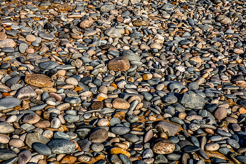 brown and gray pebbles, namibia, swakopmund, swakop beach, pebbels HD wallpaper