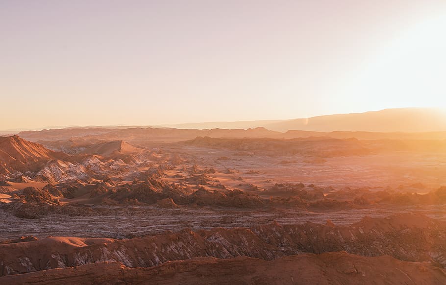 chile, moon valley, dune, desert, rock, light, hill, scenics - nature HD wallpaper