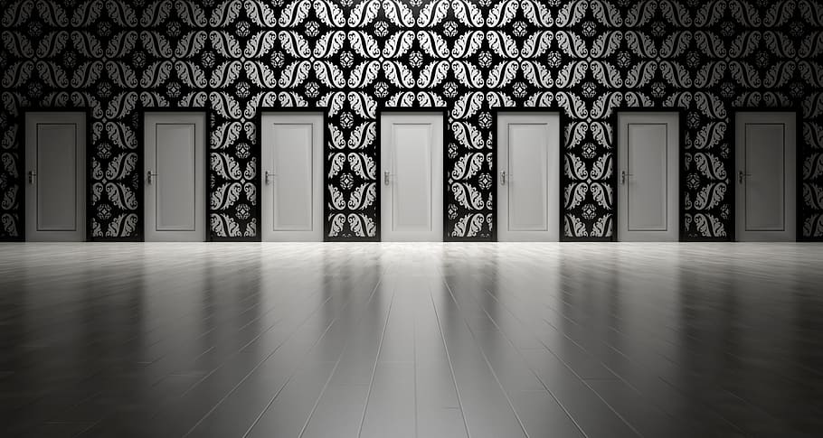 doors, choices, choose, open, decision, opportunity, choosing, HD wallpaper