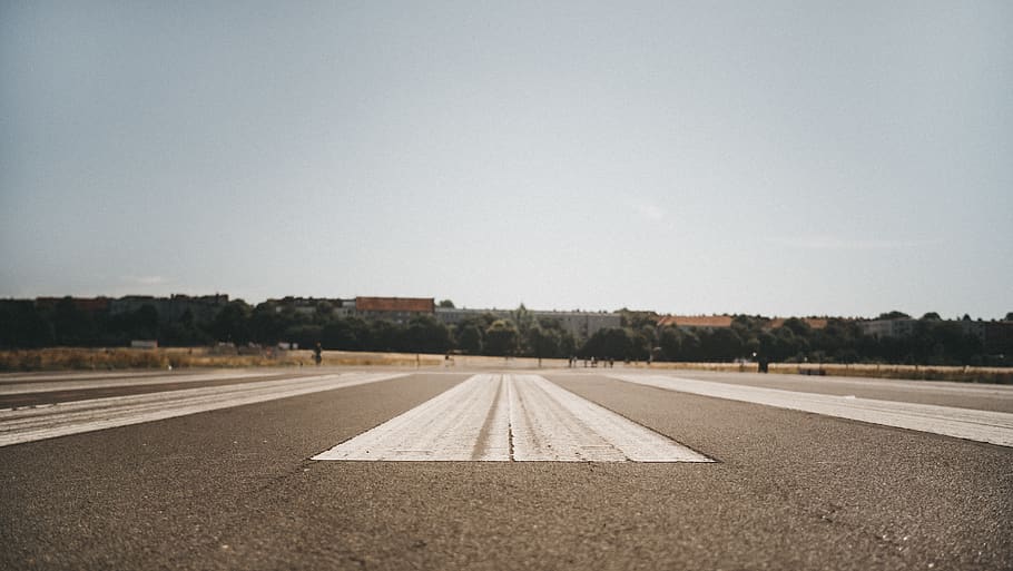 berlin, germany, runway, summerday, musicvideo, location, airport, HD wallpaper