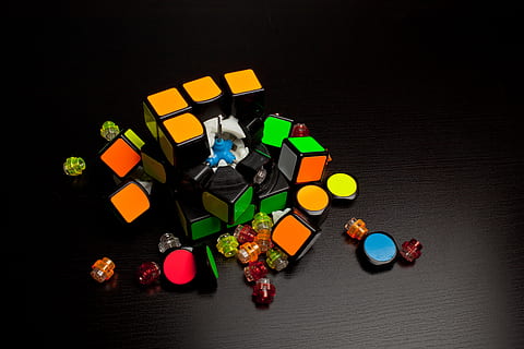 squares, rubik's, rubiks, broken, build, assemble, puzzle, problem HD wallpaper
