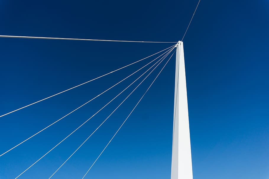 blue, abstract, sky, transportation, vapor trail, nature, clear sky HD wallpaper
